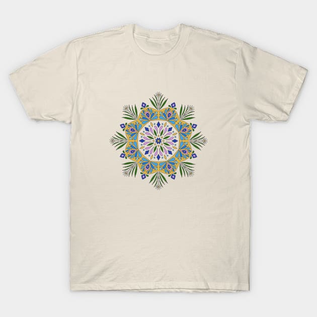 Mandala Daisy Easter Spring T-Shirt by MindBodySoulEmpath